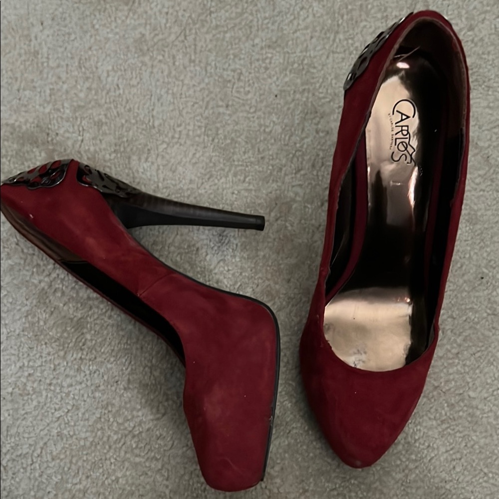 Carlos by Carlos Santana Red High Heel Pumps